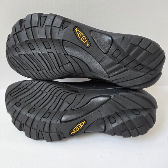 Keen Shoes Womens 10 W Wide Black Leather Presidio Low Hiking Trail Boots - Picture 9 of 11